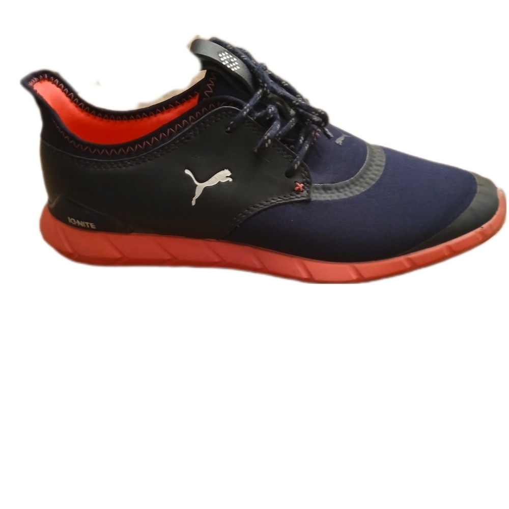 Puma Ignite Womens Navy Blue and Pink Athletic Golf Shoes Size 7.5 - Picture 3 of 7
